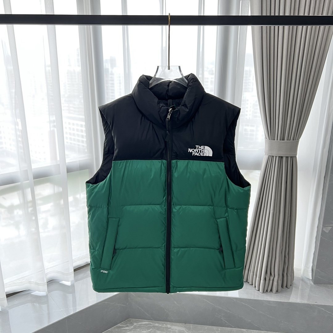 THE NORTH FACE 1996 Contrast-Yoke Down Vest — front