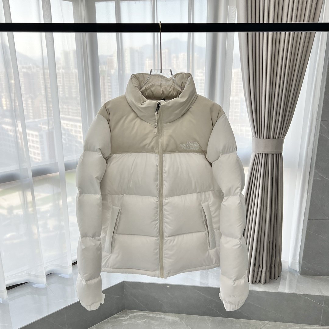 The North Face Color-Block Logo Puffer Jacket — front