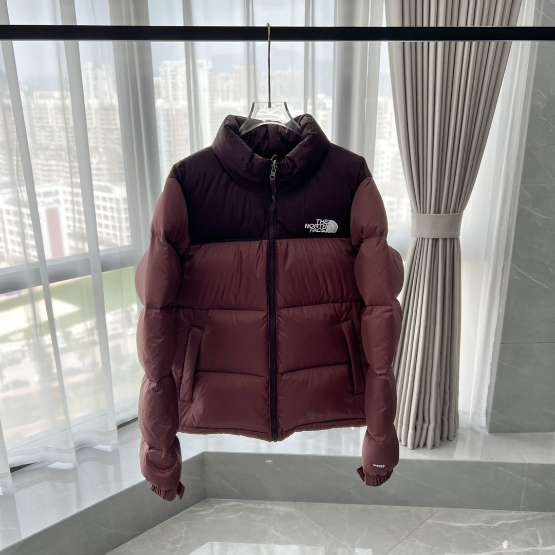 The North Face Color-Block Logo Puffer Jacket — front