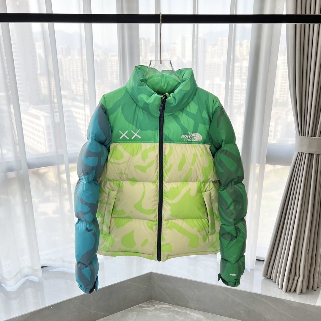 The North Face Camouflage Puffer Jacket — front