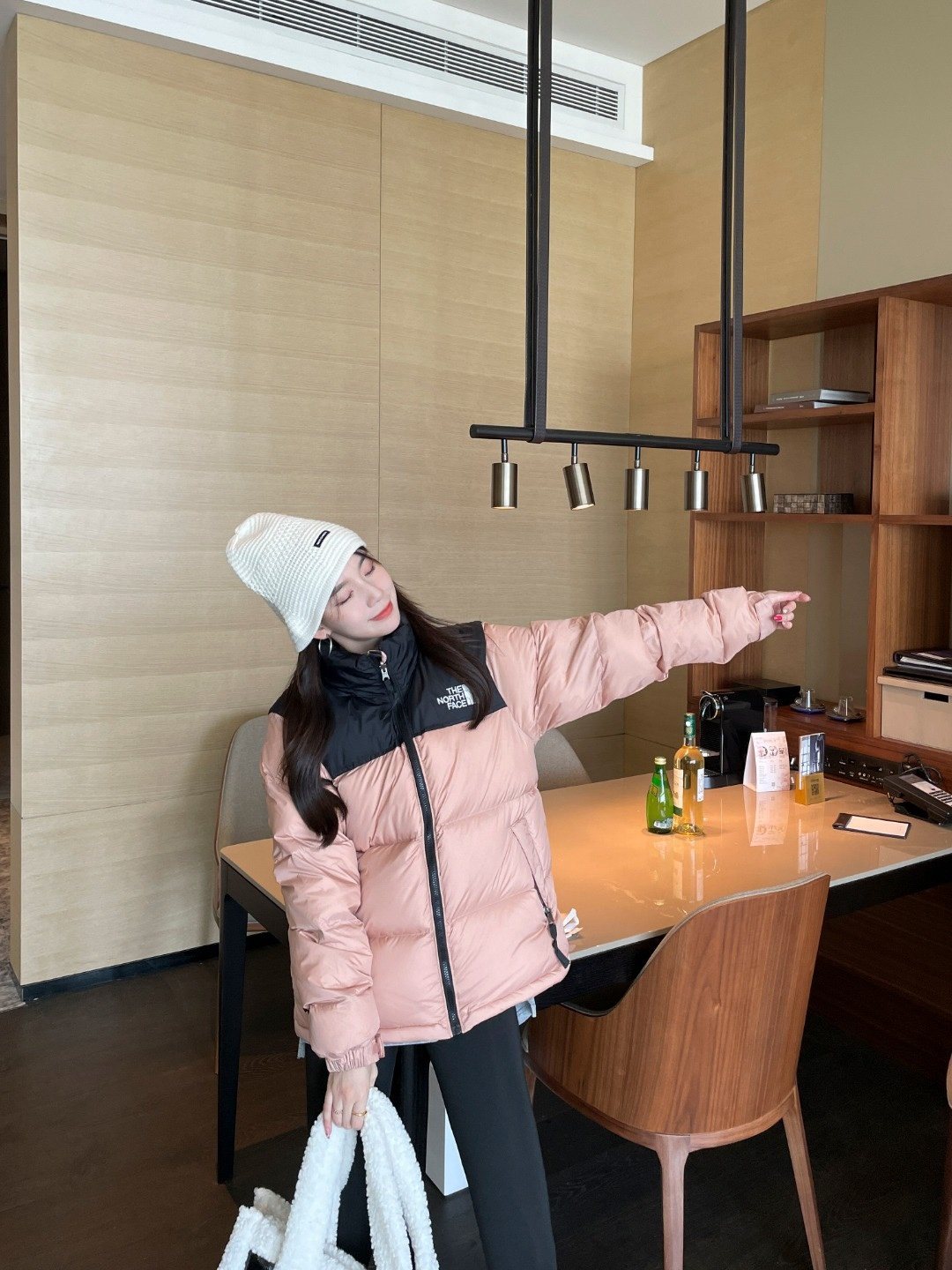 The North Face Color-Block Puffer Jacket — front