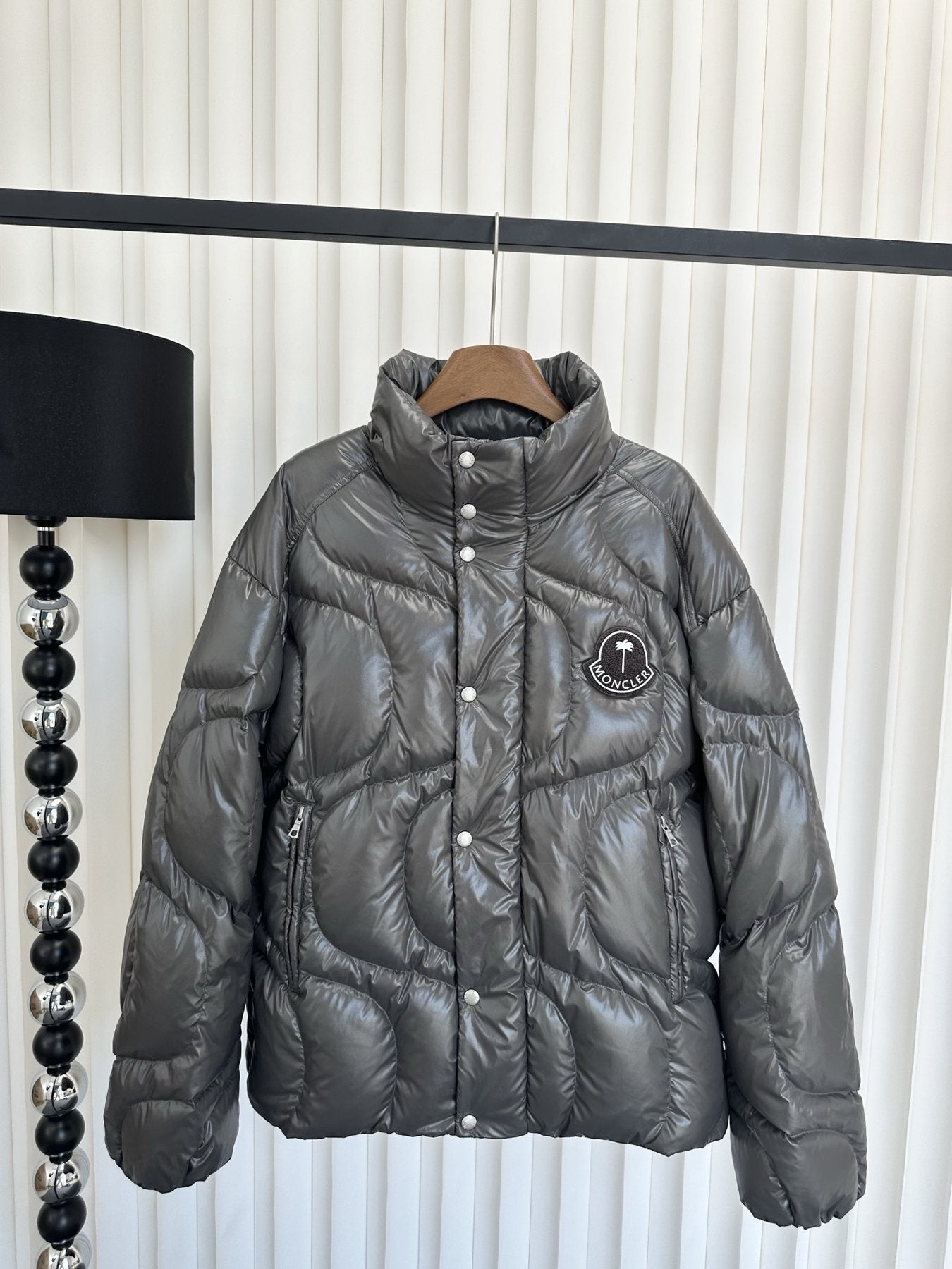 Moncler Quilted Short Down Coat — front