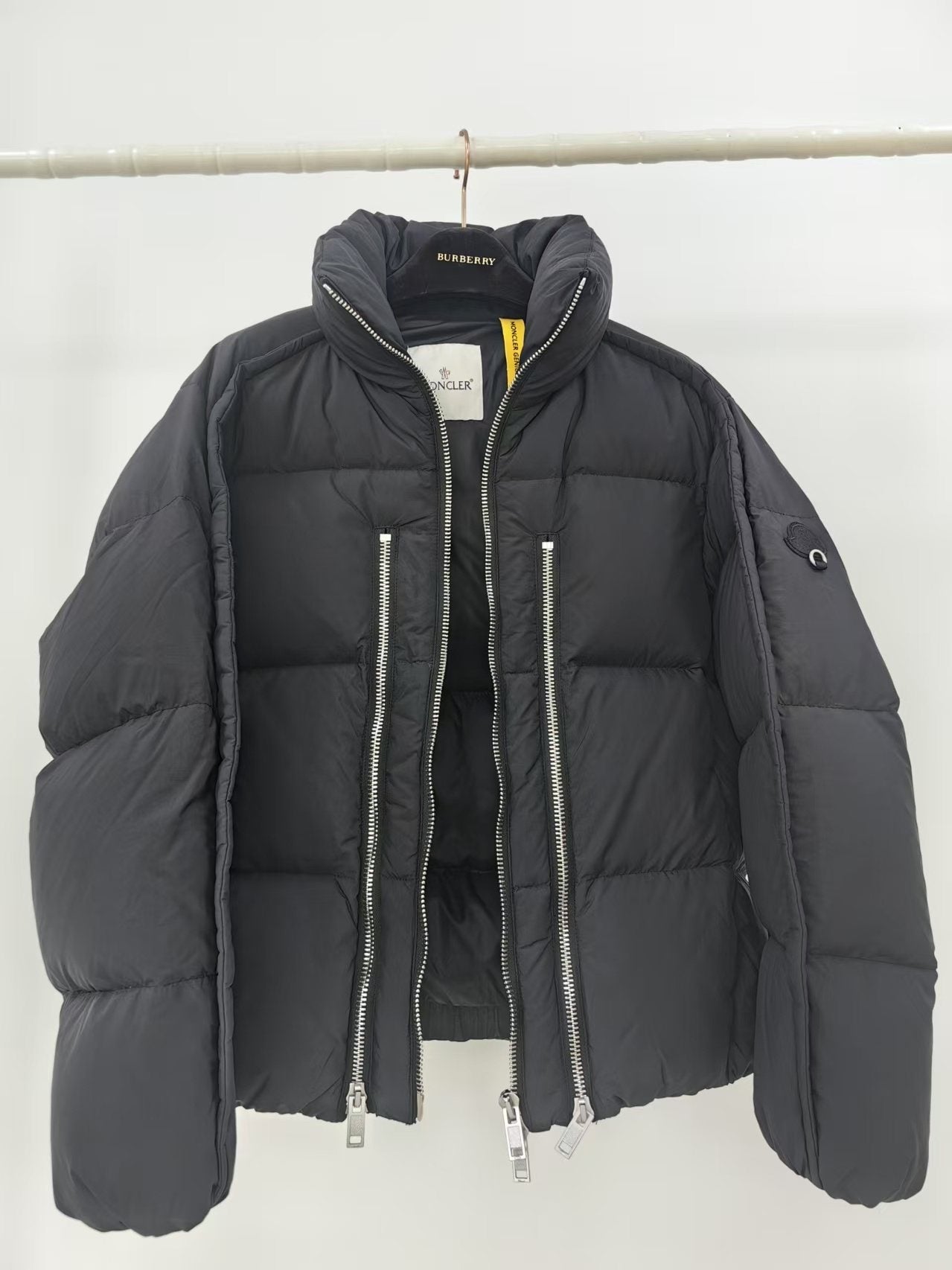 Moncler Quilted Stand-Collar Puffer Coat — hero