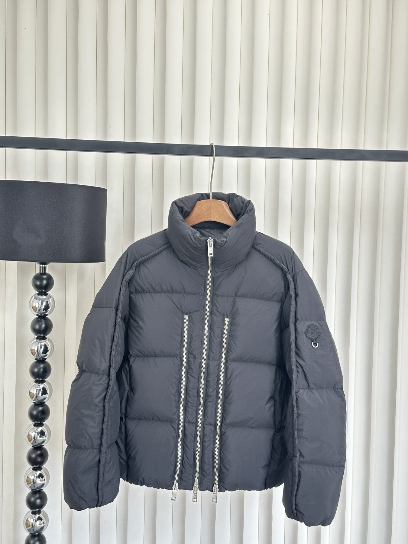 Moncler Quilted Stand-Collar Puffer Coat — front
