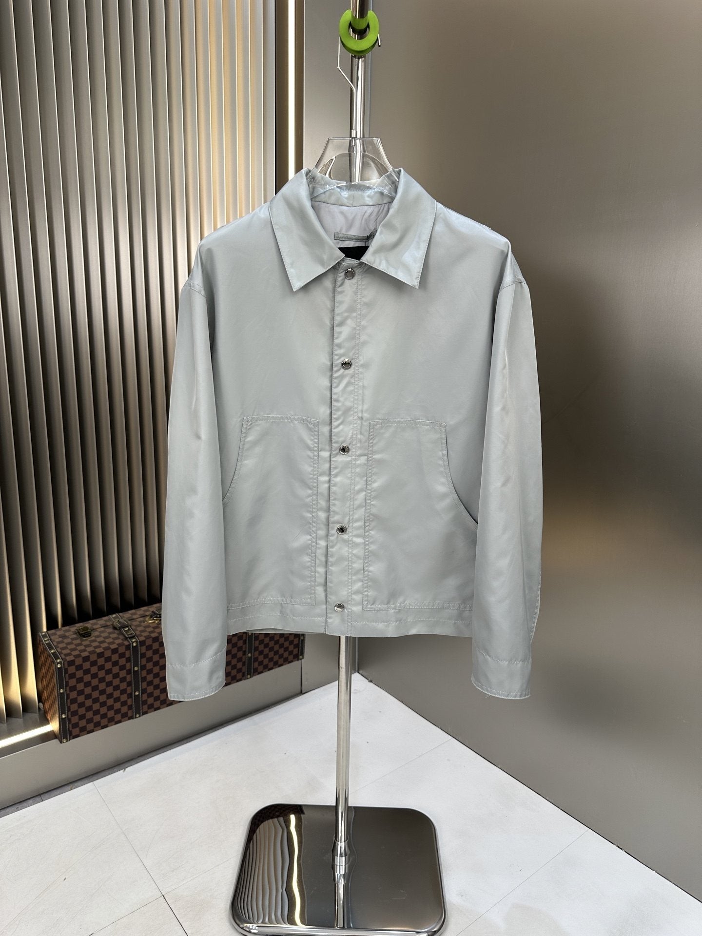 Prada Collared Button-Front Jacket — hero
