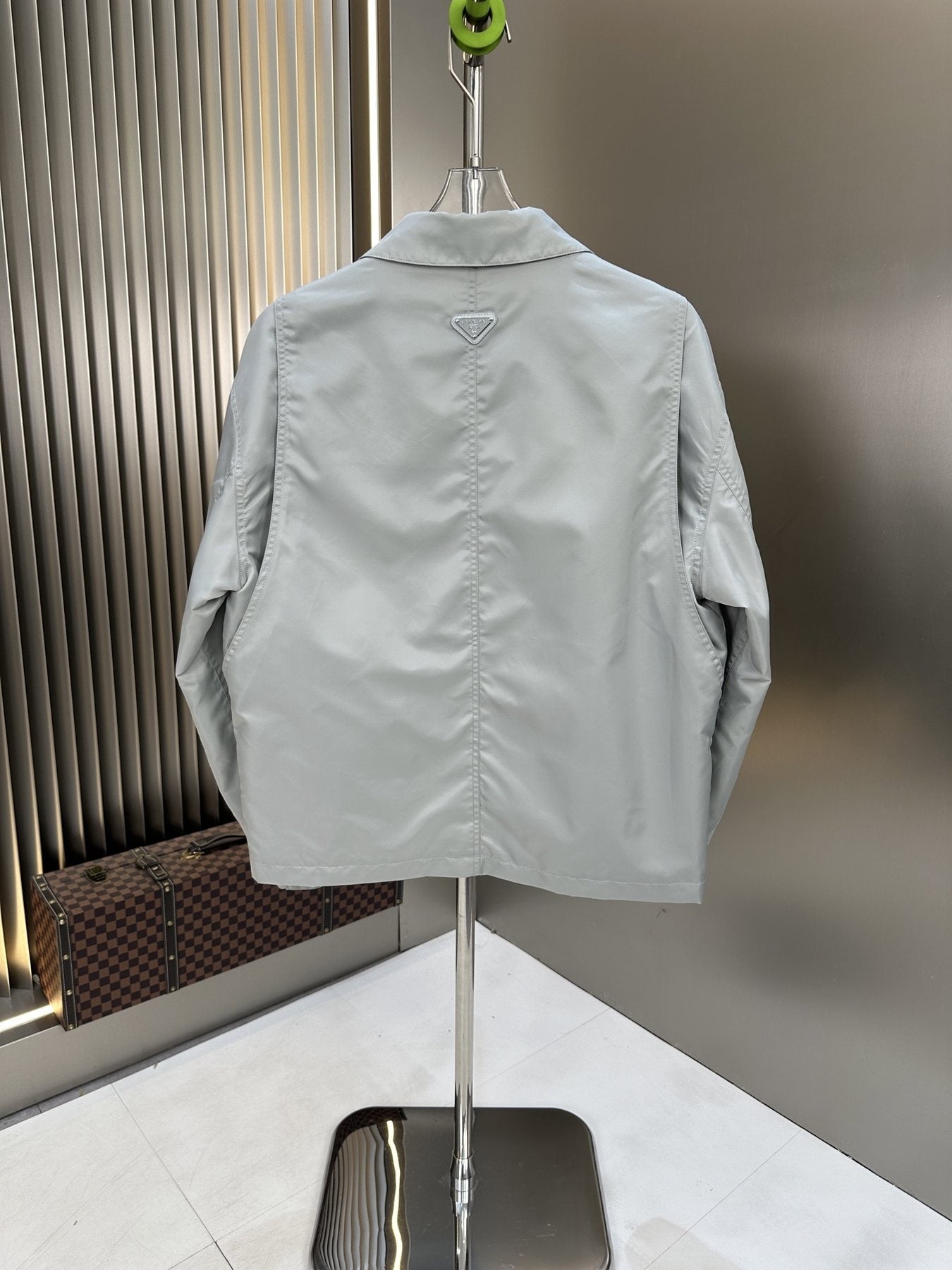 Prada Collared Button-Front Jacket — back