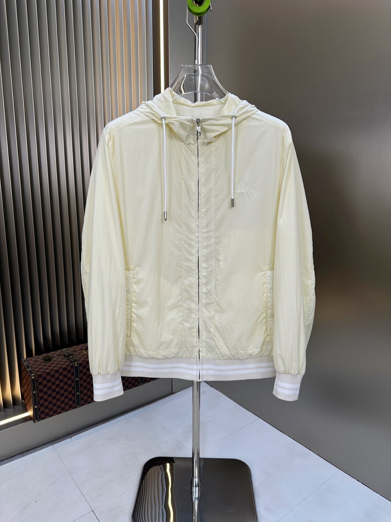 Zegna Hooded Full-Zip Windbreaker — front