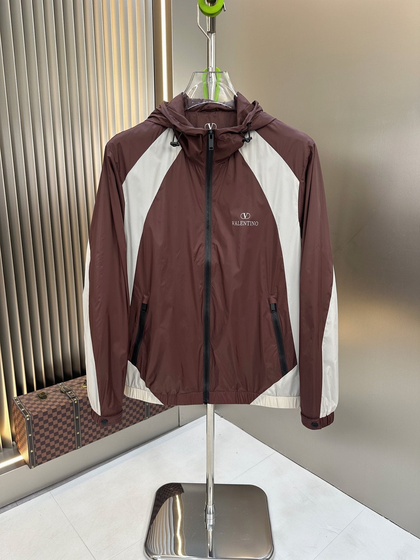 2026 Original Jacket Color-Block Hooded Windbreaker — front