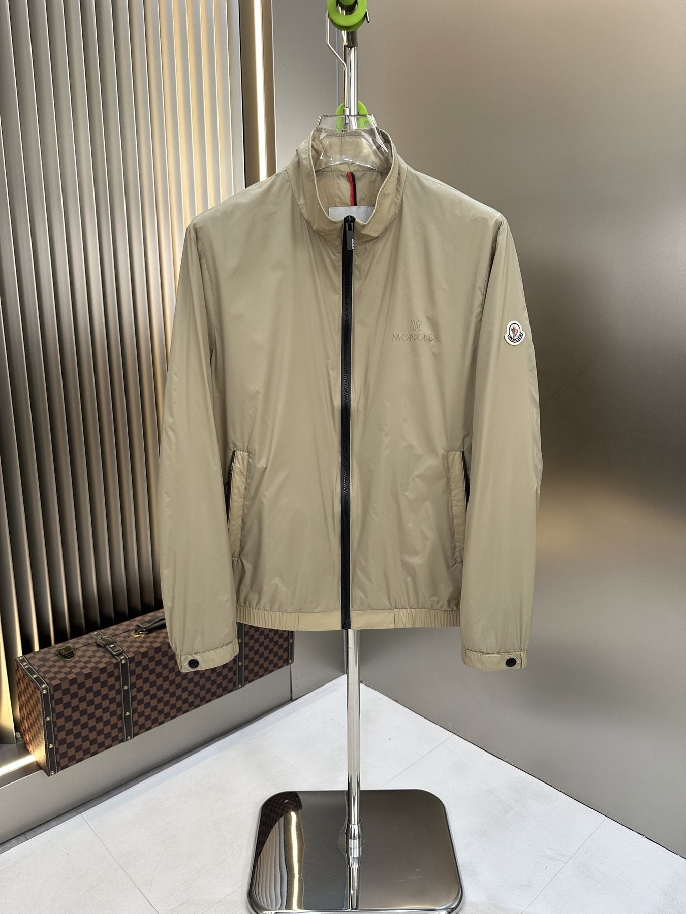 Moncler Stand-Collar Full-Zip Jacket — front