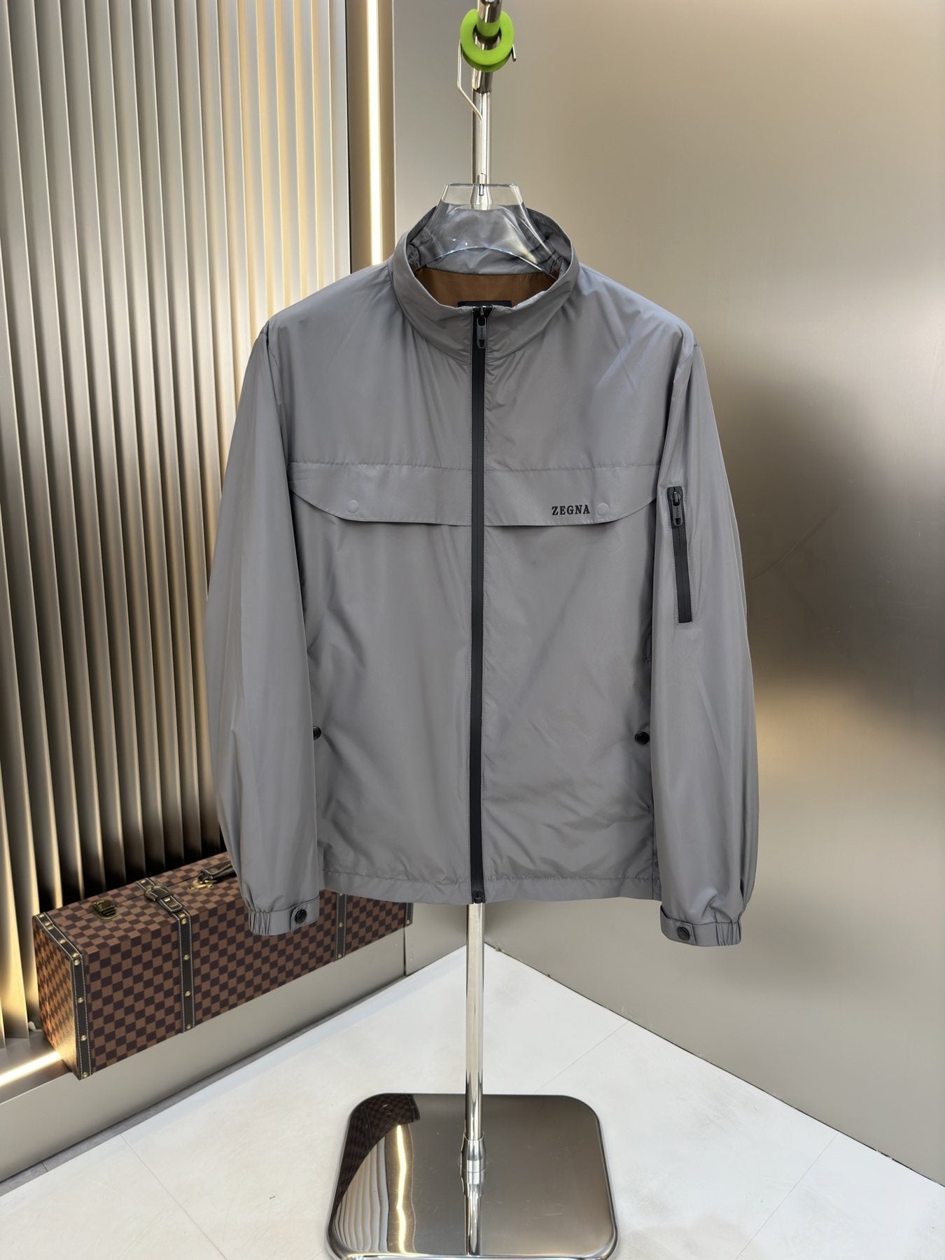 Zegna Zip-Front Utility Jacket — front