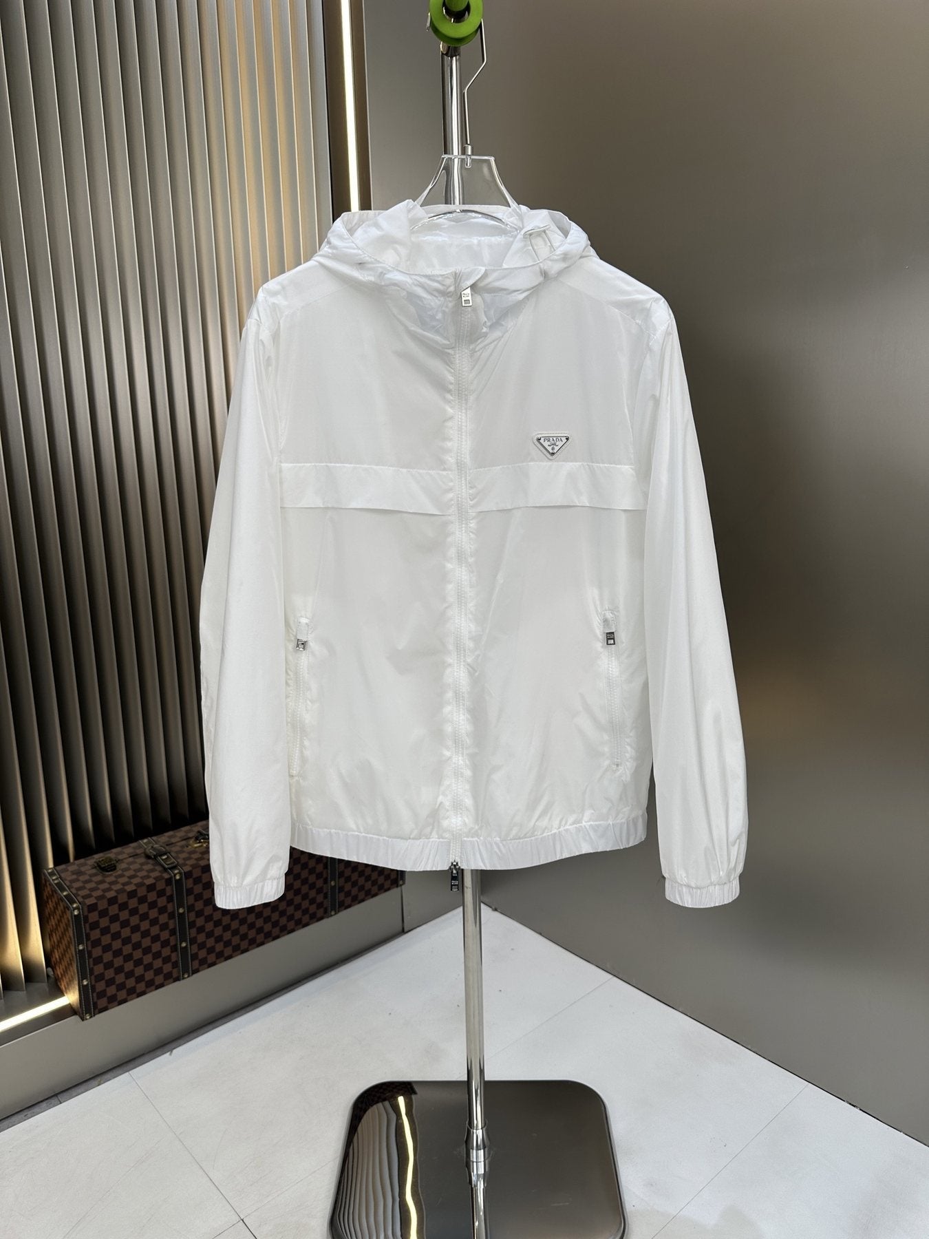 Prada Hooded Full-Zip Jacket — front