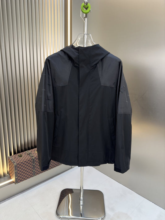 Moncler Hooded Tonal-Panel Zip Jacket — hero