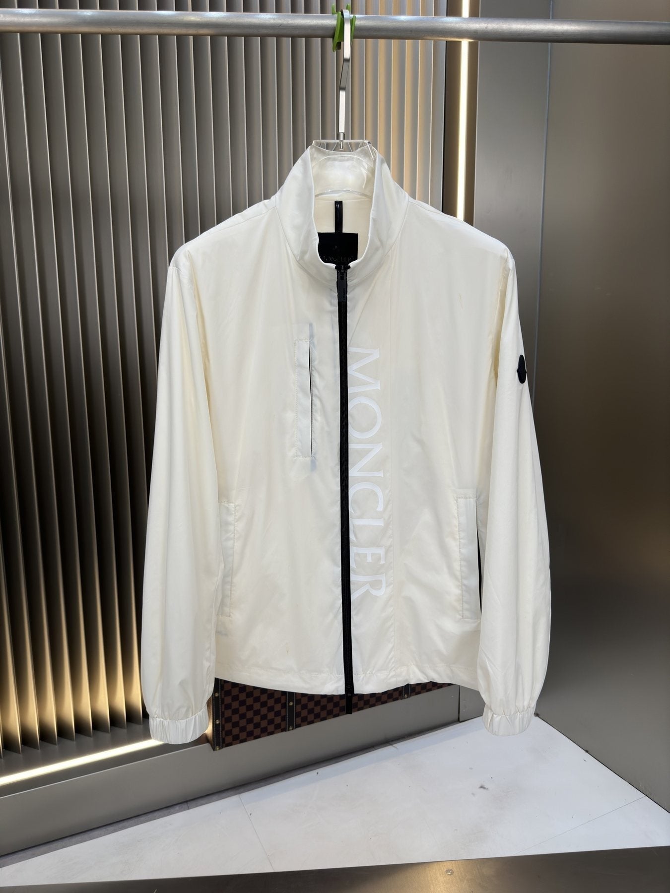 Moncler Stand Collar Full-Zip Jacket — front