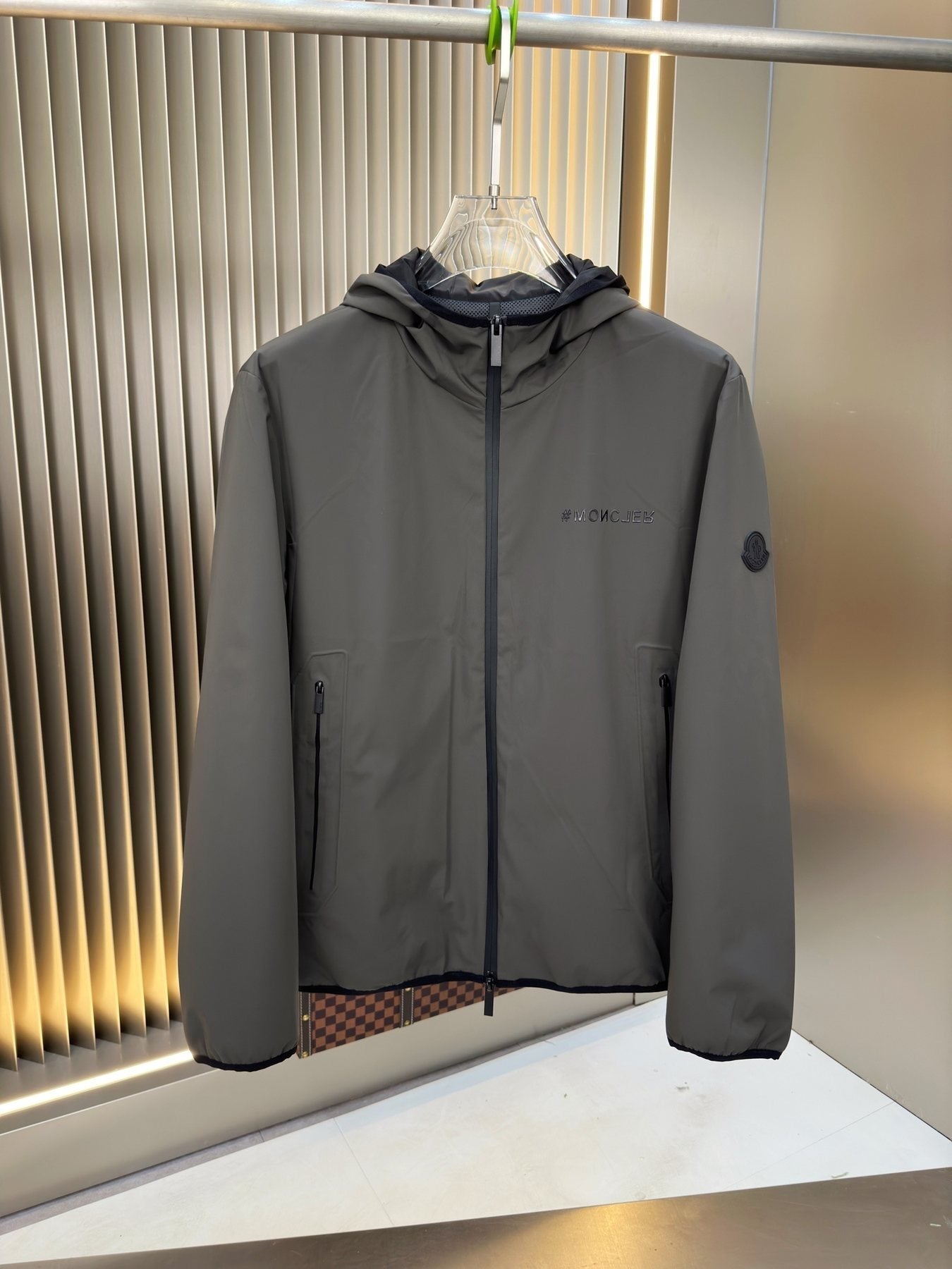 Moncler Hooded Zip Jacket — front