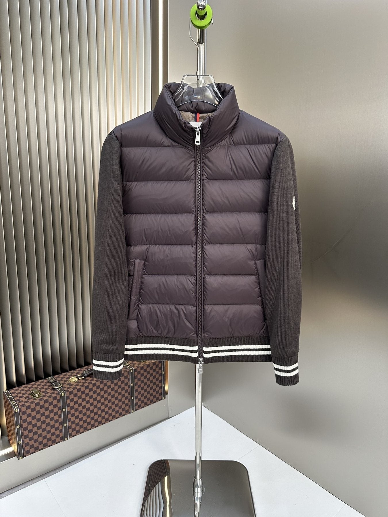 Moncler Sweater Sleeve Down Jacket — front