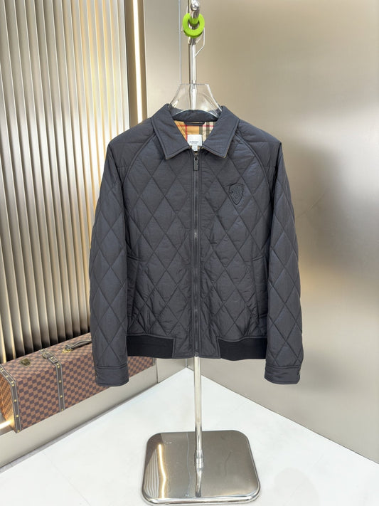 Burberry Diamond-Quilted Check-Lined Jacket — hero