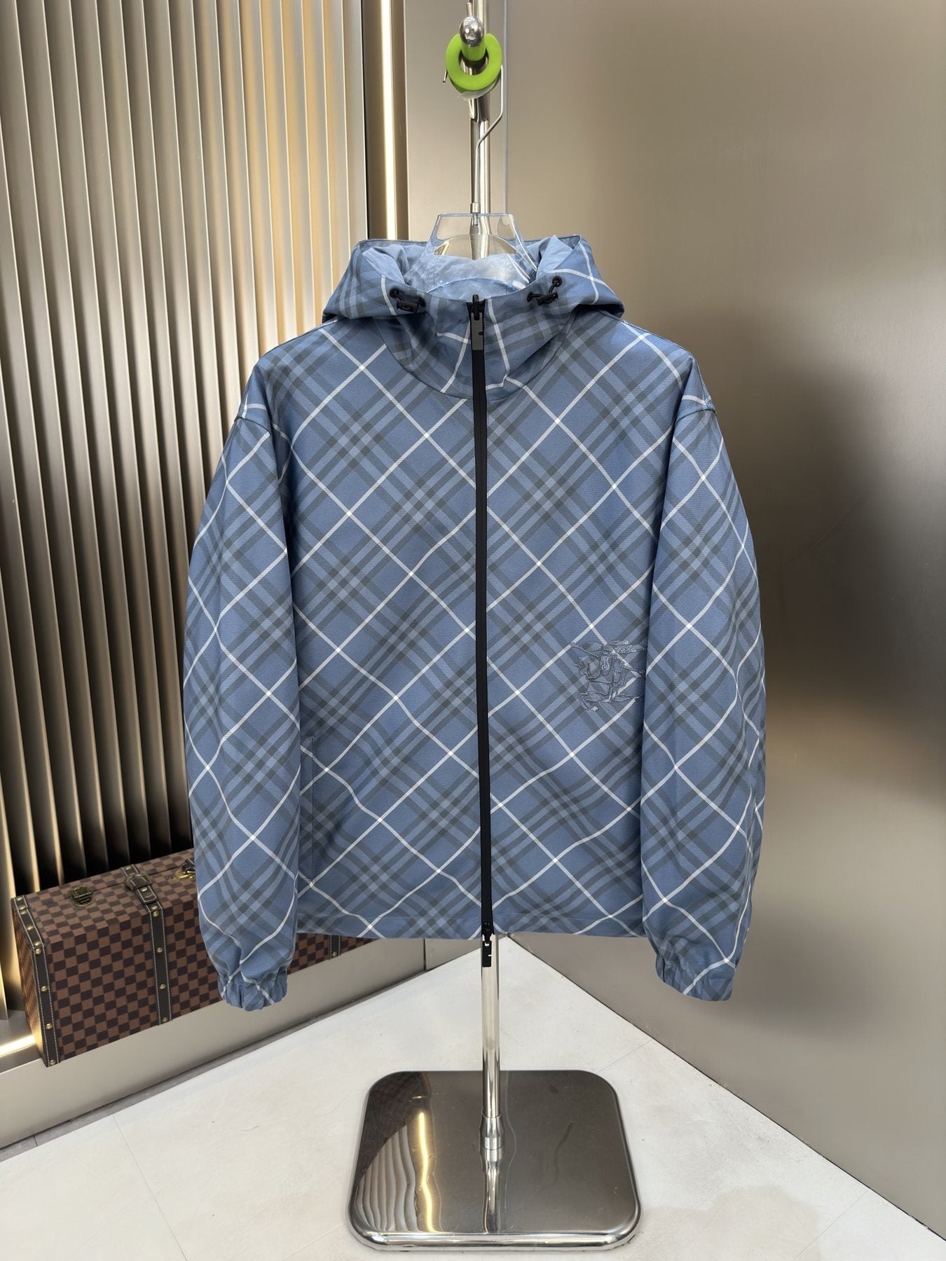 2026 Original Jacket Reversible Plaid Hooded Windbreaker — front