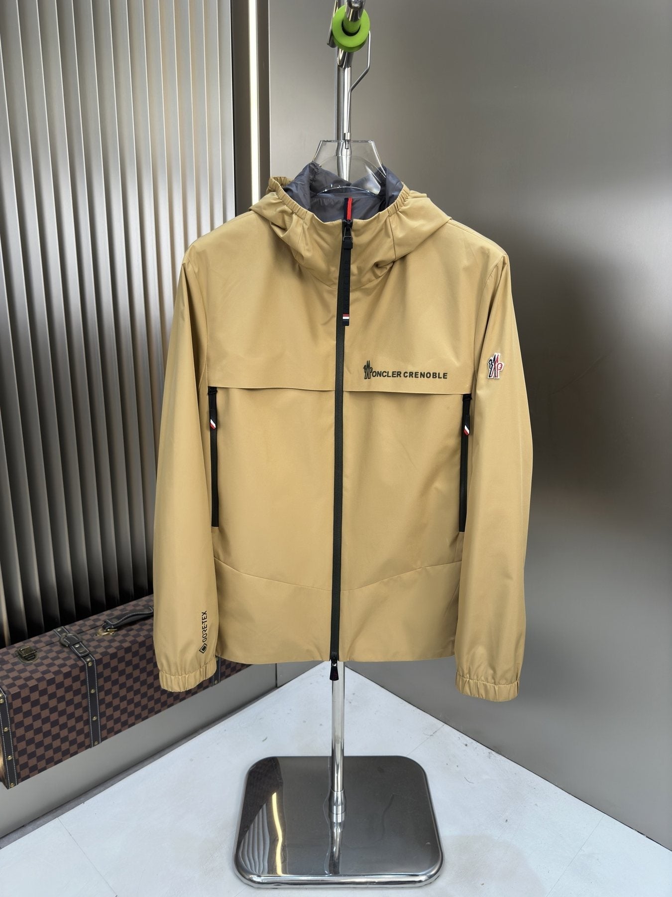 Moncler Hooded Zip-Front Jacket — front