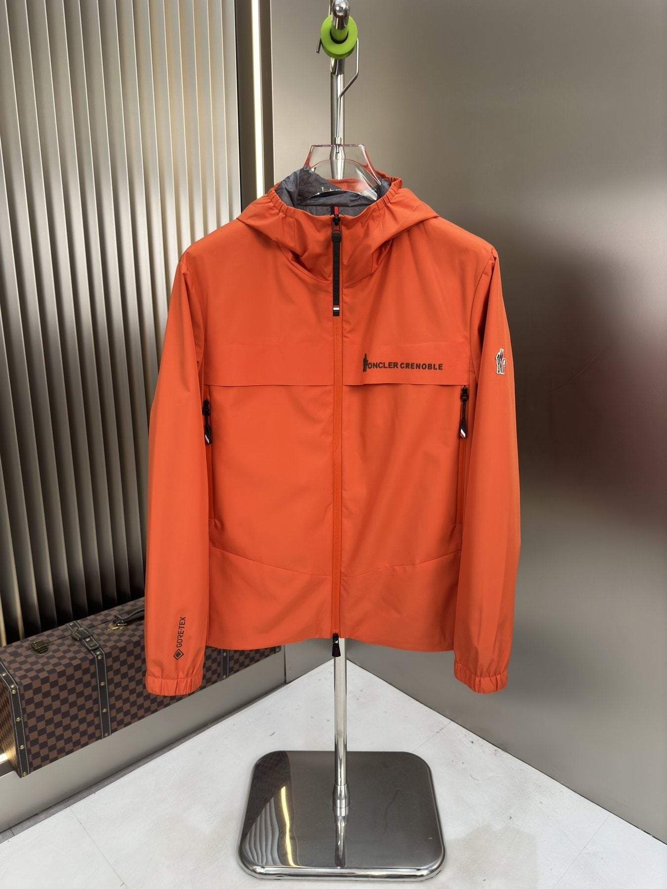 Moncler Hooded Zip-Front Jacket — front