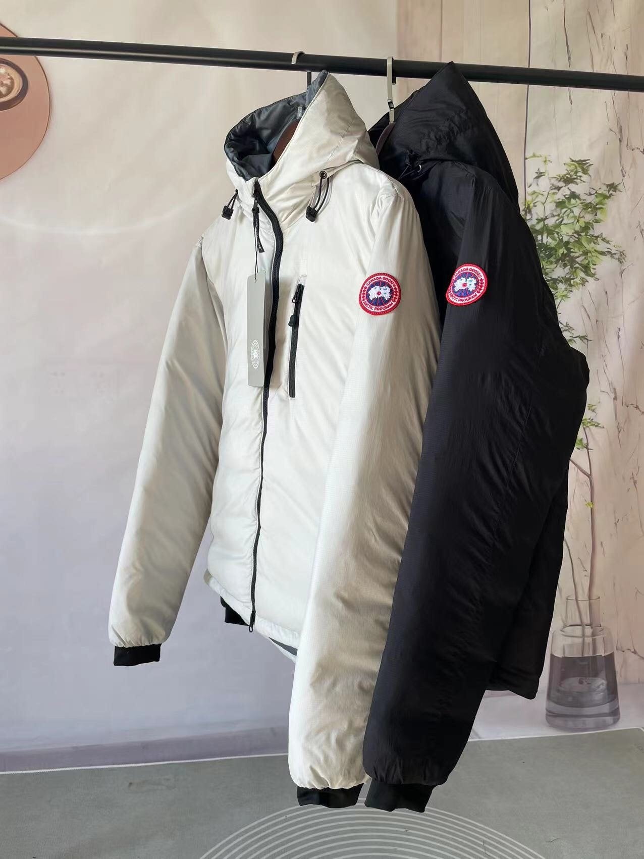 Canada Goose Hooded Quilted Puffer Jacket — comparison