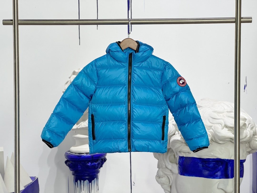 Canada Goose Kids' Hooded Quilted Down Jacket — front