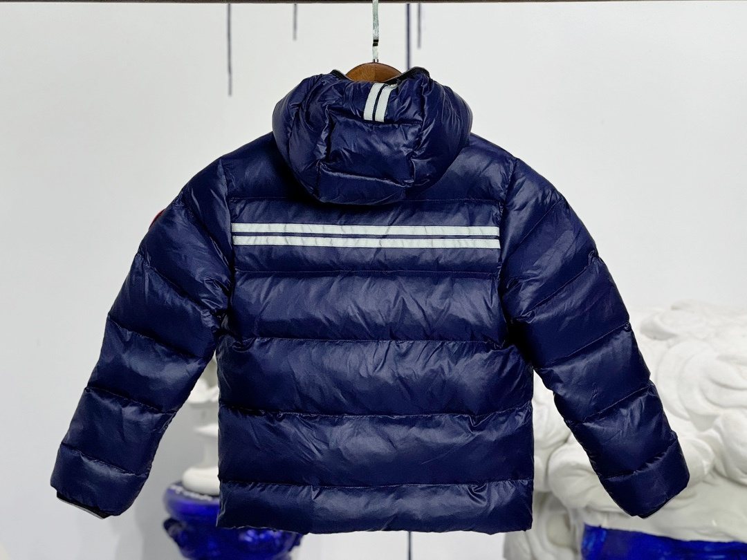 Canada Goose Kids' Hooded Quilted Down Jacket — back