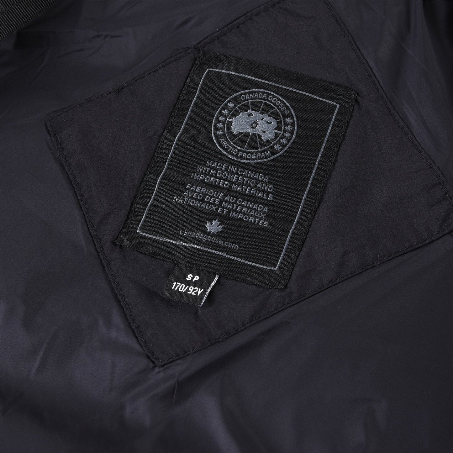 Canada Goose Longline Hooded Puffer Jacket — neck_label