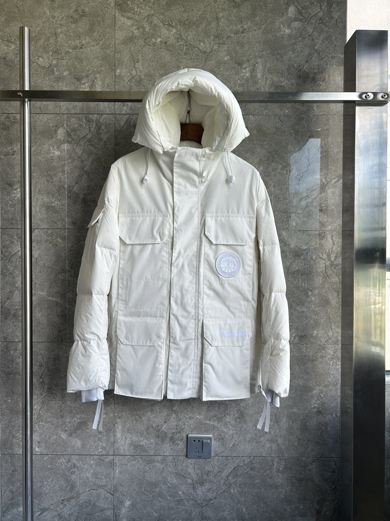 Canada Goose Men's Hooded Quilted Puffer Jacket — front