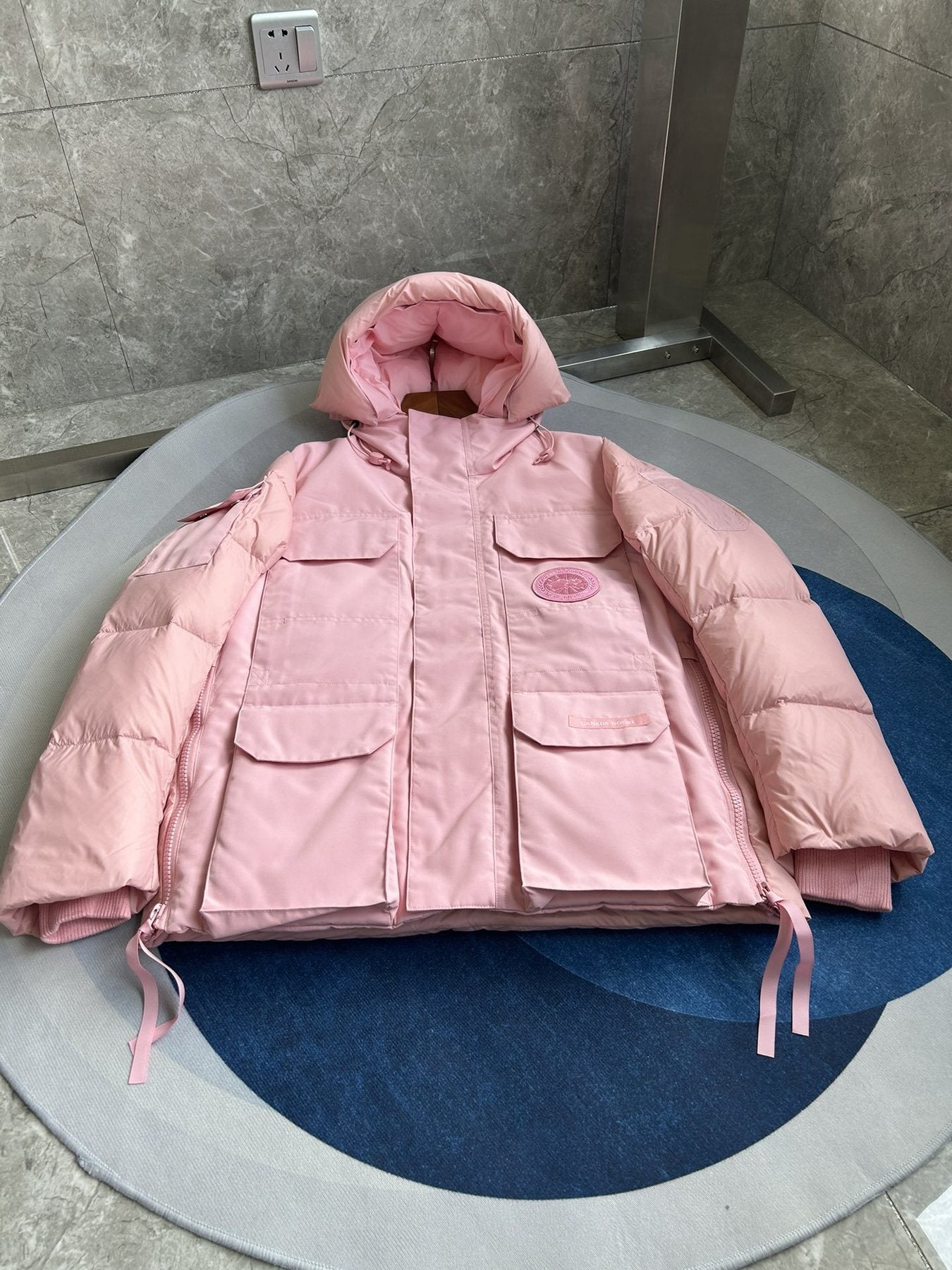 Canada Goose Men's Hooded Quilted Puffer Jacket — front