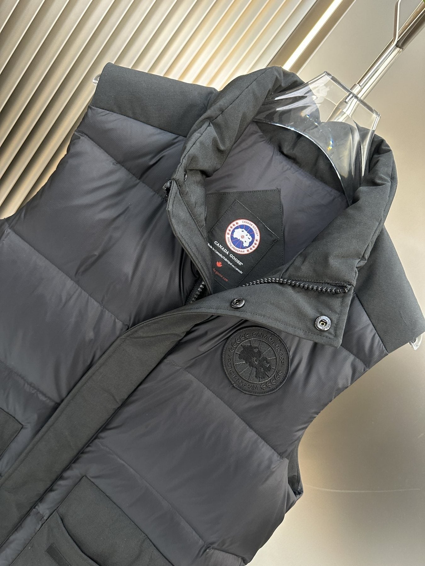 Canada Goose Black Padded Utility Vest — context