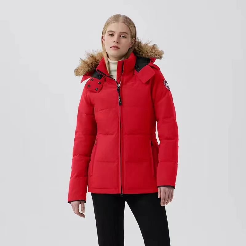 Canada Goose Women's Short Hooded Down Jacket — front