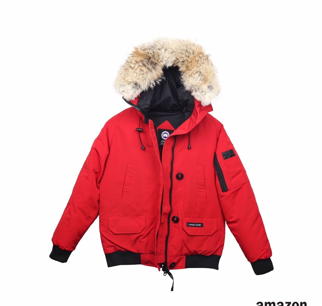 Canada Goose Fur-Trim Hooded Puffer Jacket — front