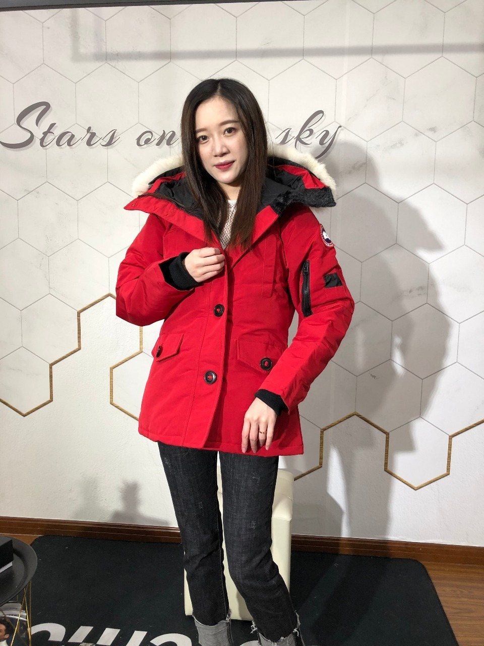 Canada Goose Women's Fur-Trim Hooded Parka Jacket — front