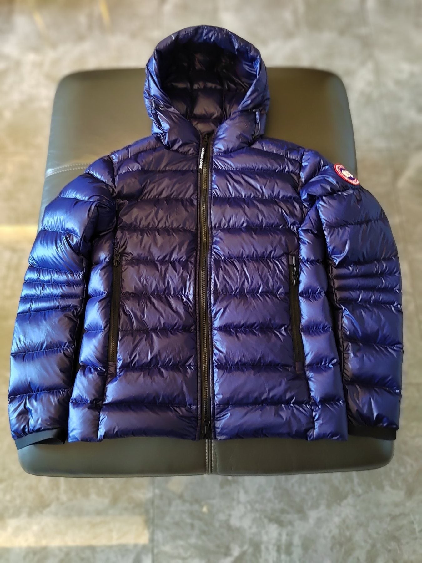 Canada Goose Hooded Short Down Jacket — front