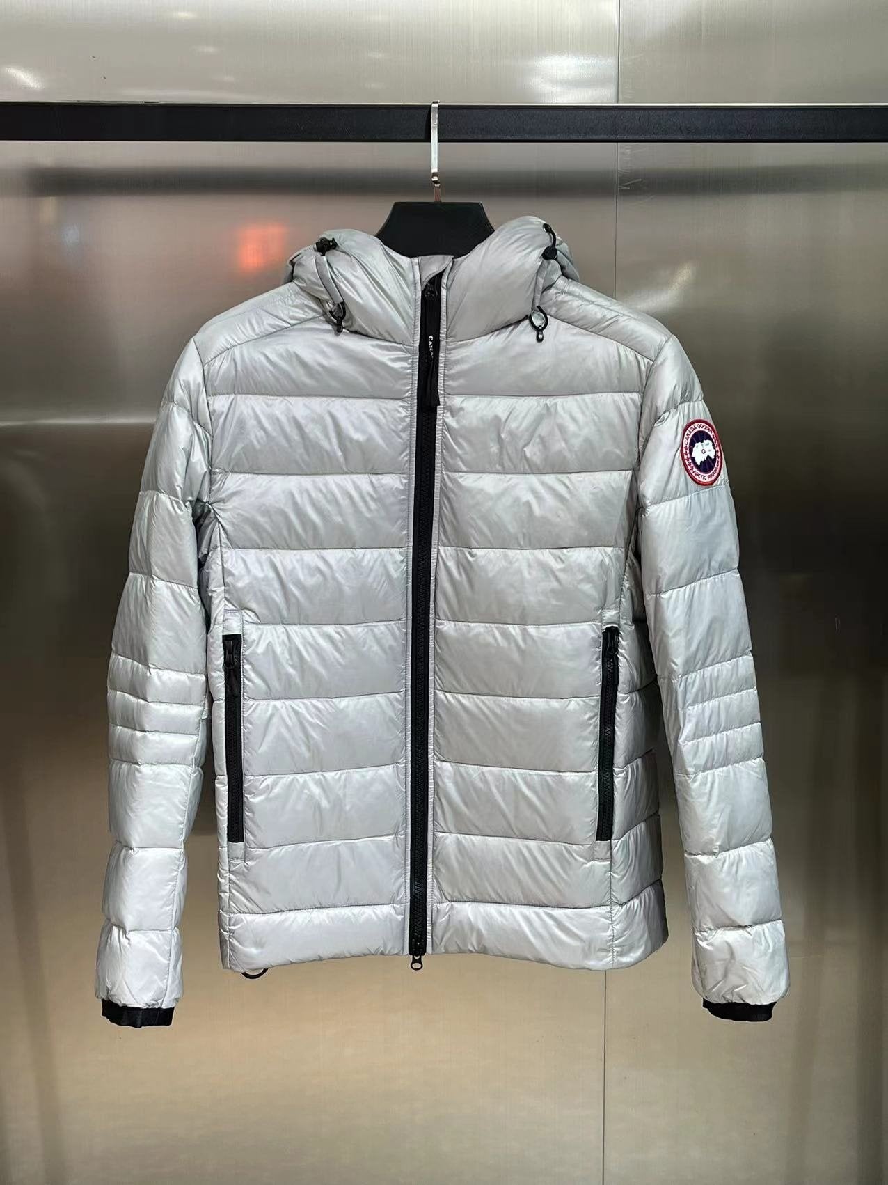 Canada Goose Hooded Short Down Jacket — front