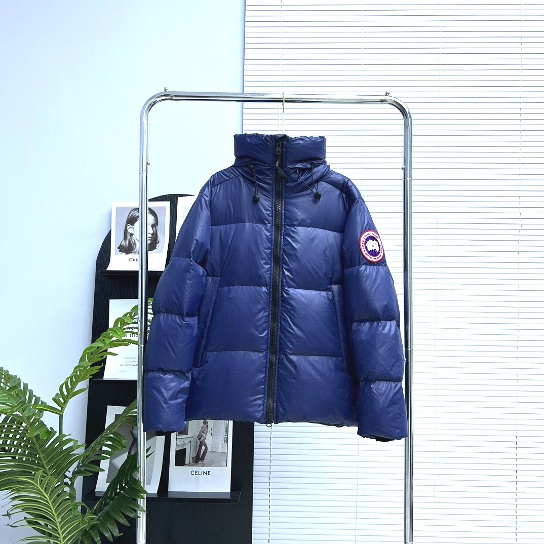 Canada Goose Hooded Glossy Puffer Jacket — hero