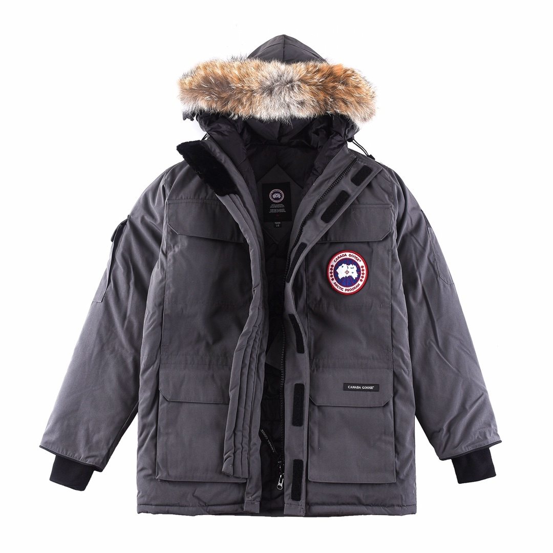 Canada Goose Hooded Fur-Trim Puffer Jacket — front