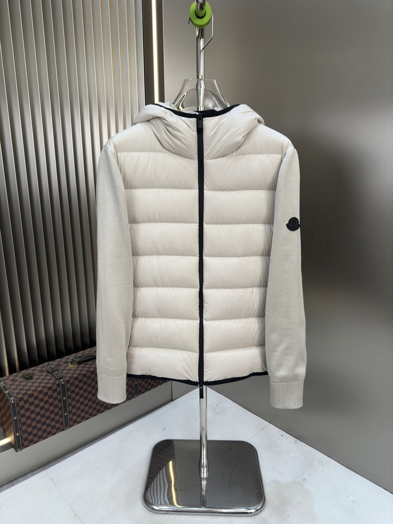 Moncler Hooded Hybrid Puffer Jacket — front