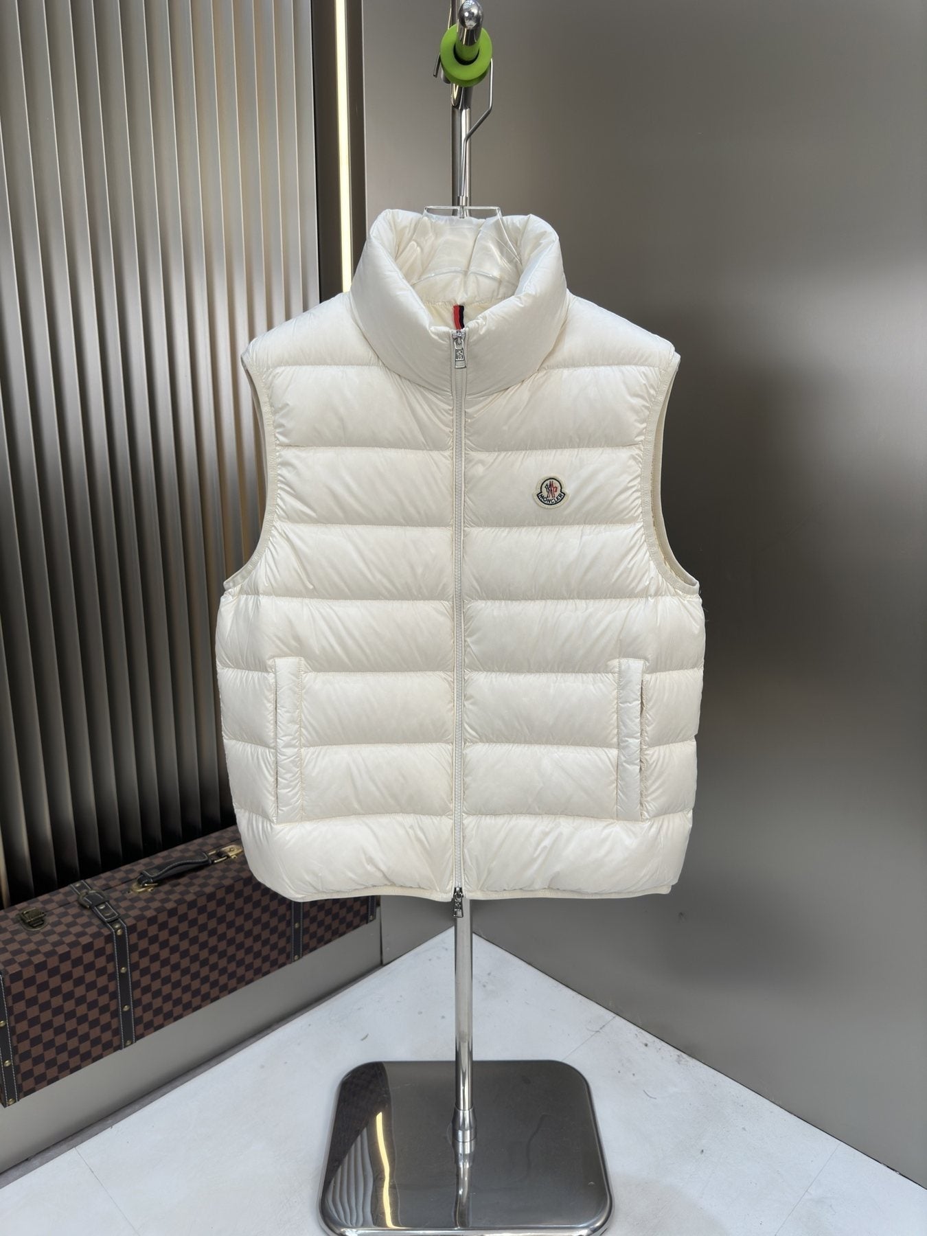 Moncler Quilted Stand-Collar Down Vest — front
