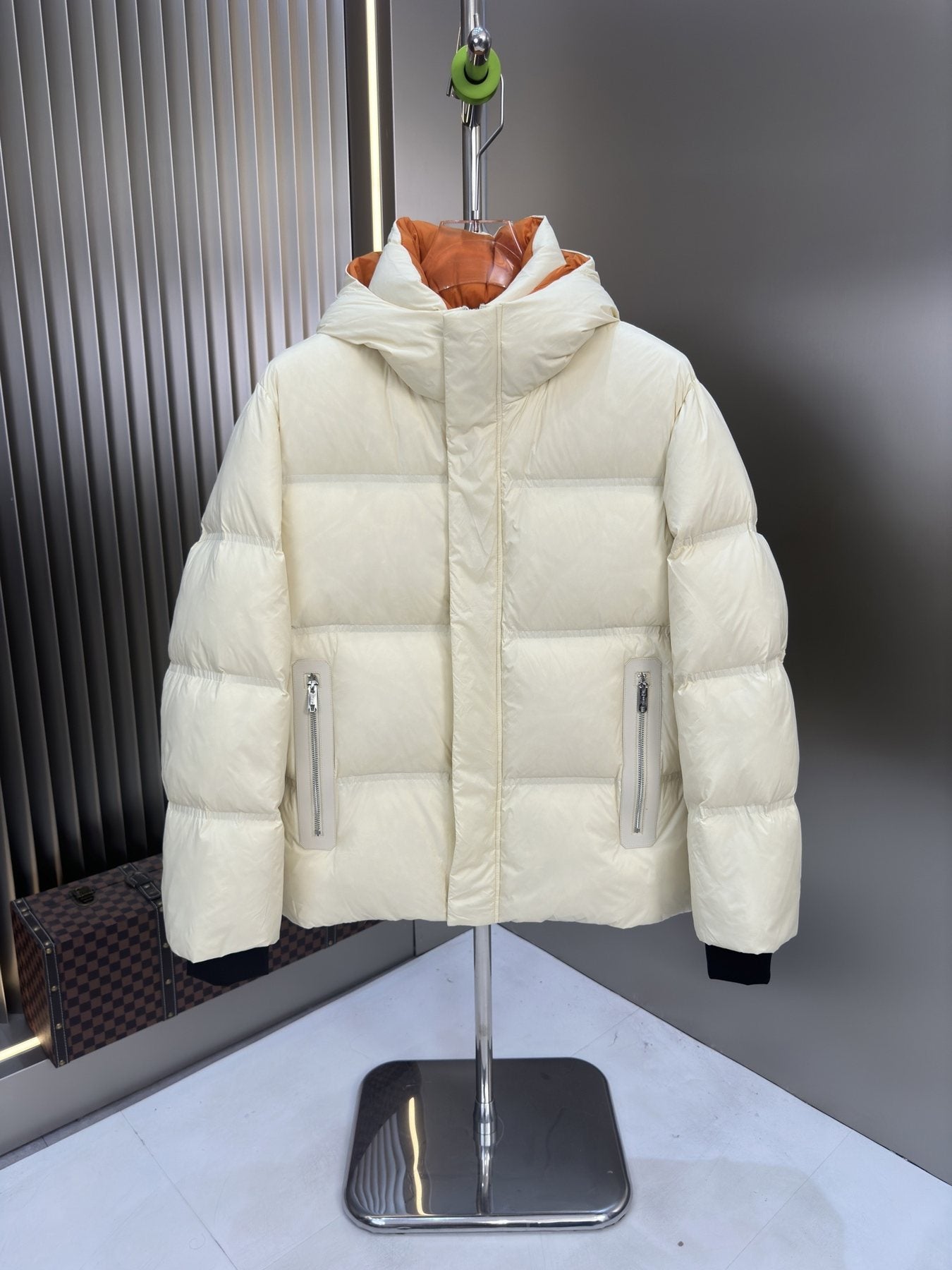 Zegna Hooded Quilted Puffer Coat — front