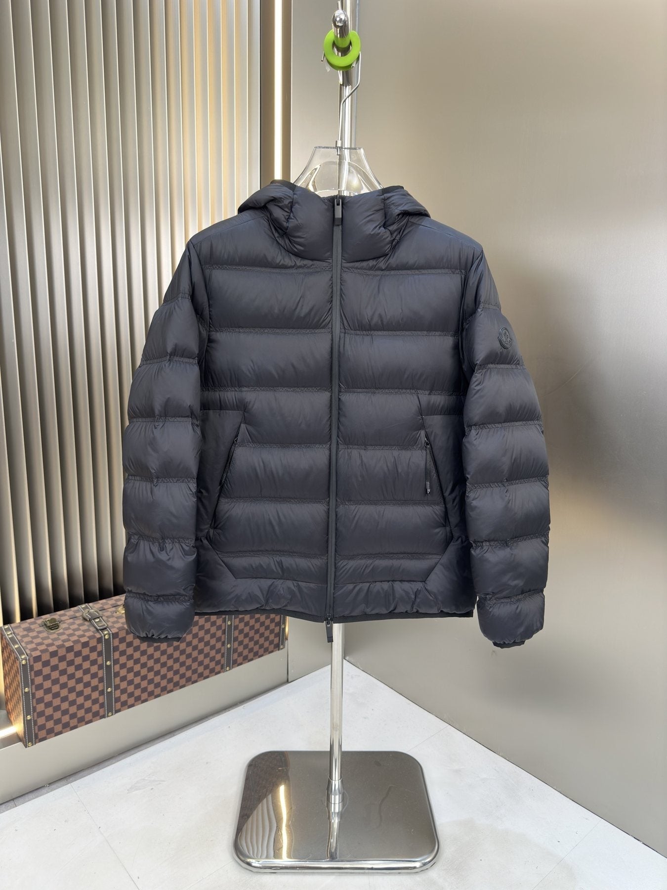 Moncler Hooded Reversible Puffer Coat — front