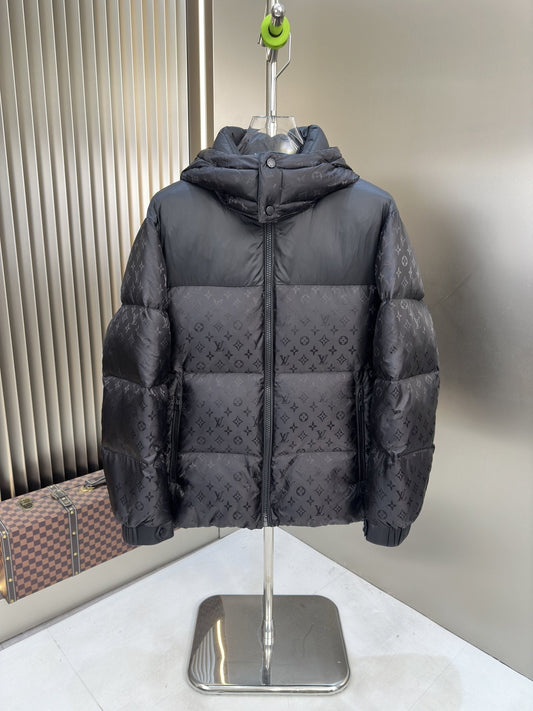 LV Hooded Tonal Monogram Puffer Coat — hero