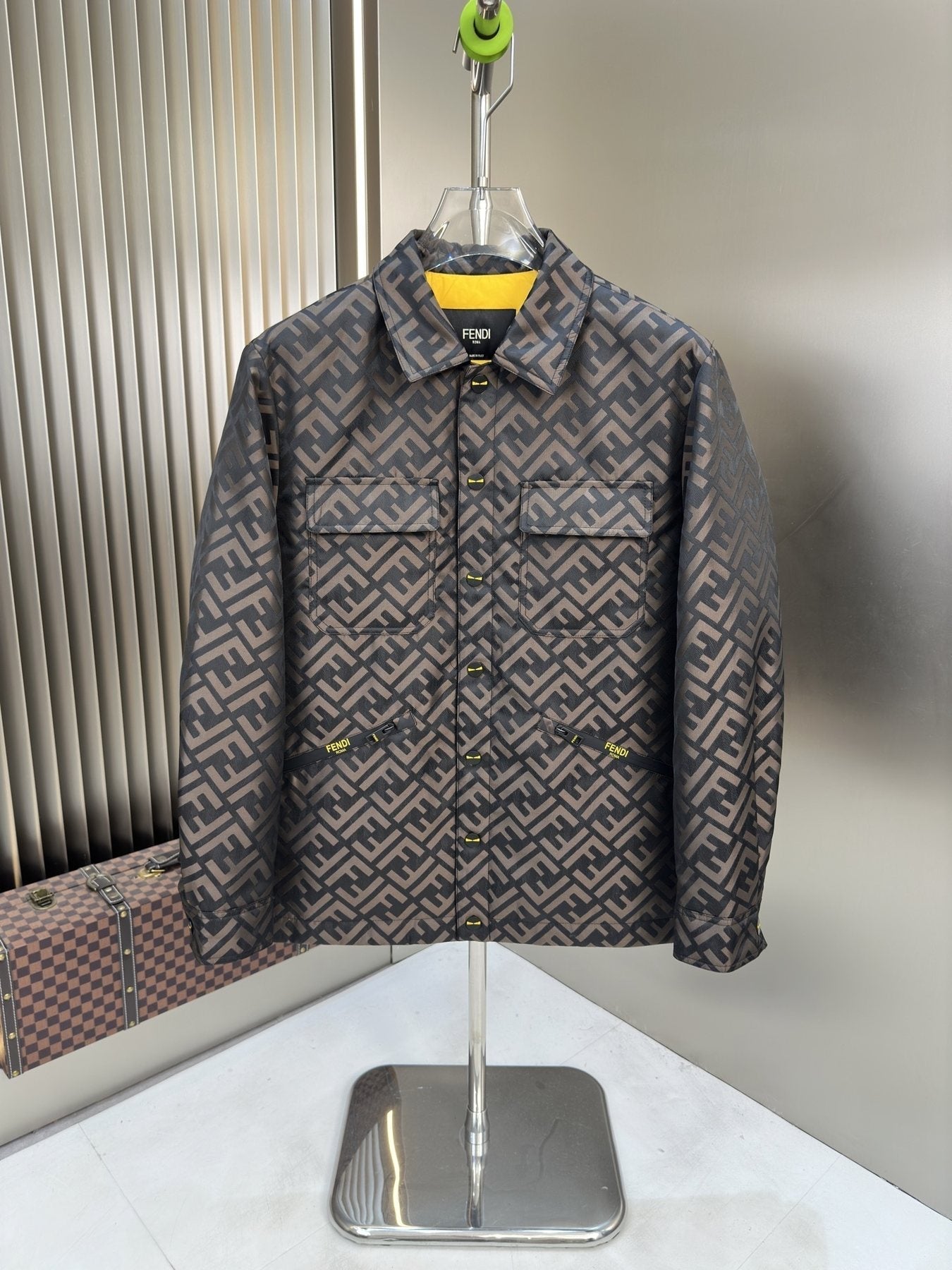 Fendi Quilted Monogram Jacket — front