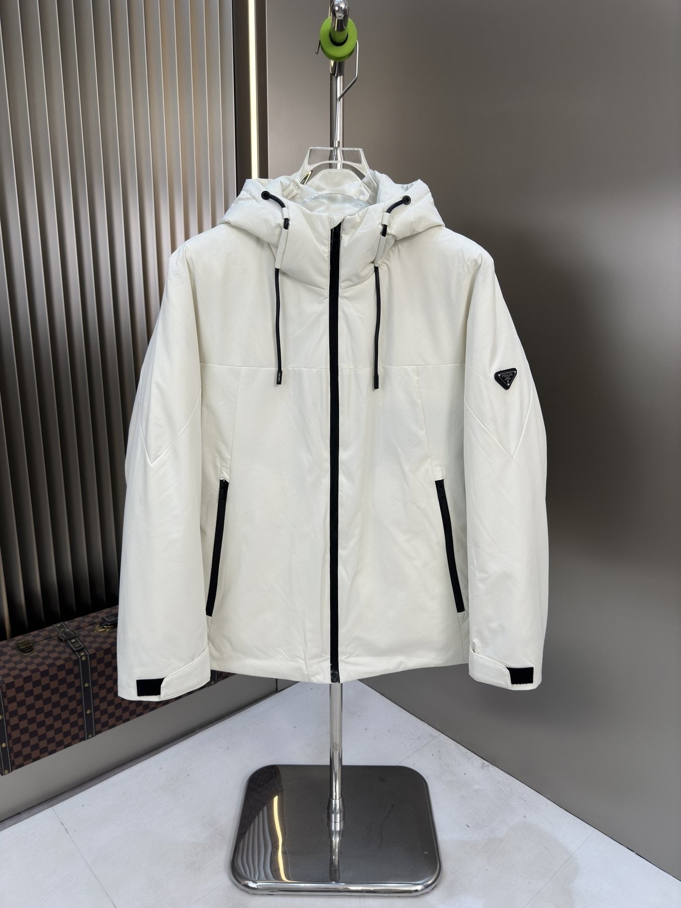 Prada Hooded Puffer Jacket — front