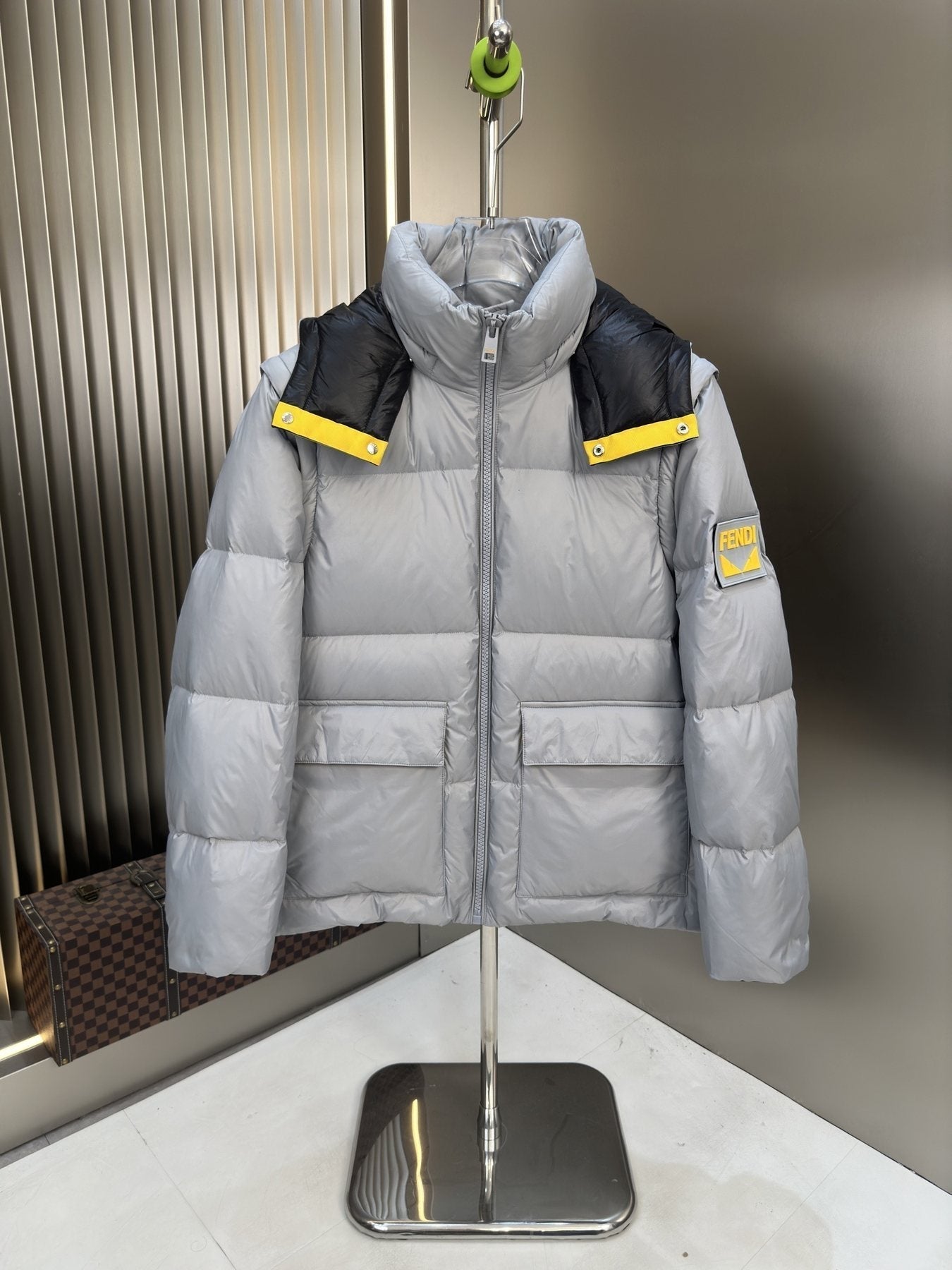 Prada 2-in-1 Hooded Puffer Jacket — front