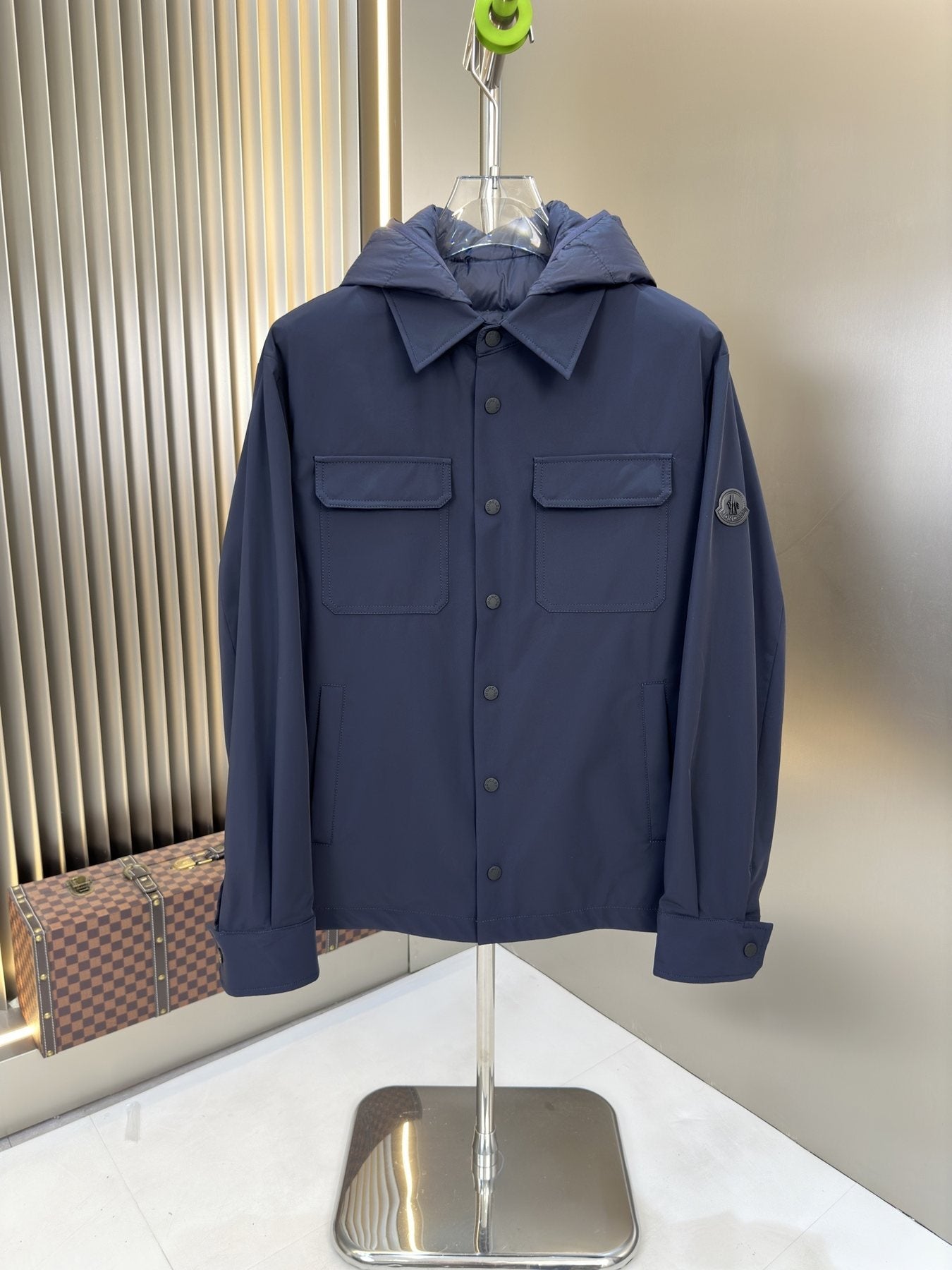 Moncler 2-in-1 Detachable Quilted-Liner Coat — front