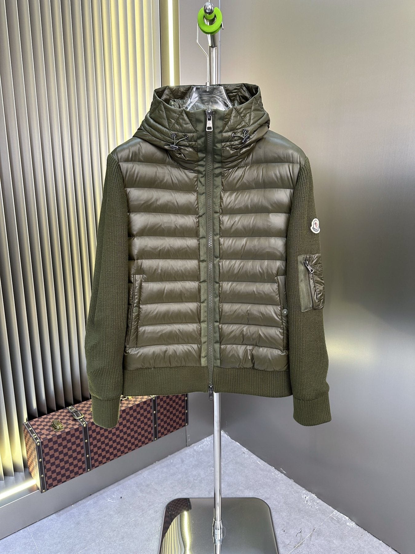 Moncler Hybrid Quilted Puffer Jacket — front