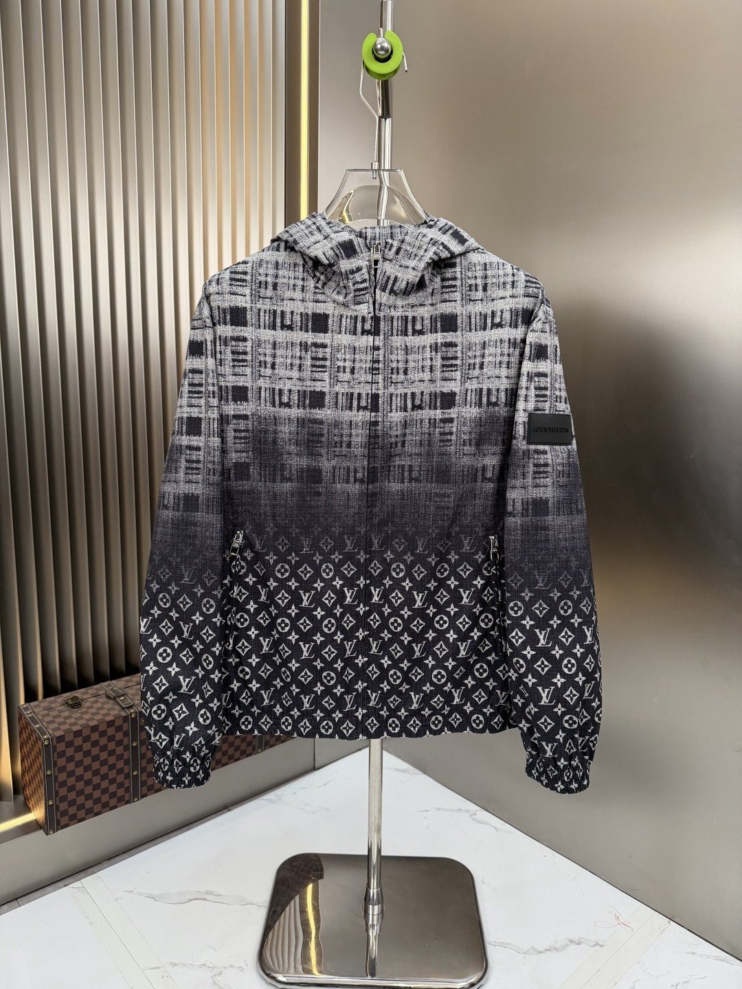 LV Gradient Panel Hooded Jacket — hero