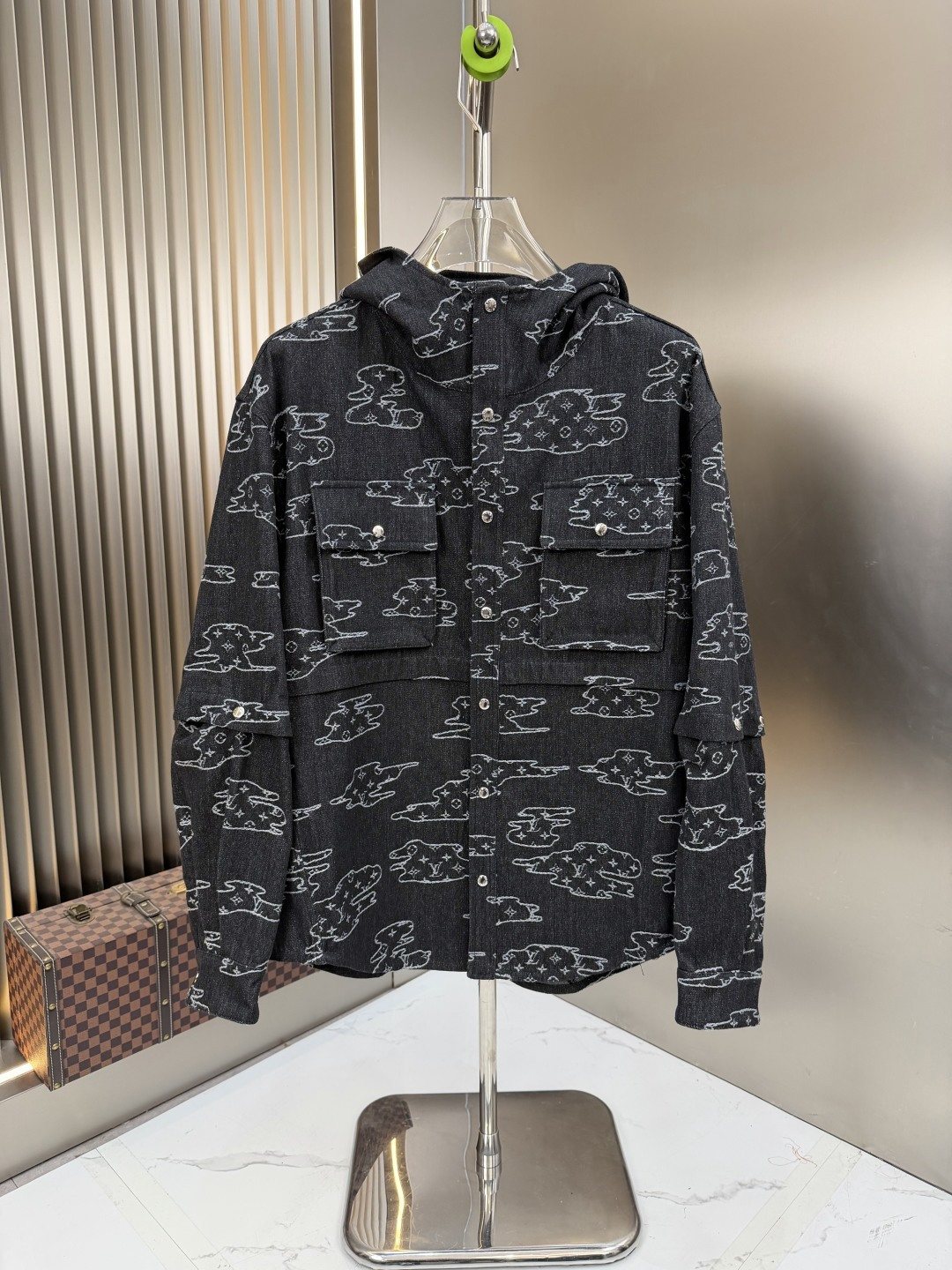 2026 Original Jacket Hooded Outline Print Jacket — hero