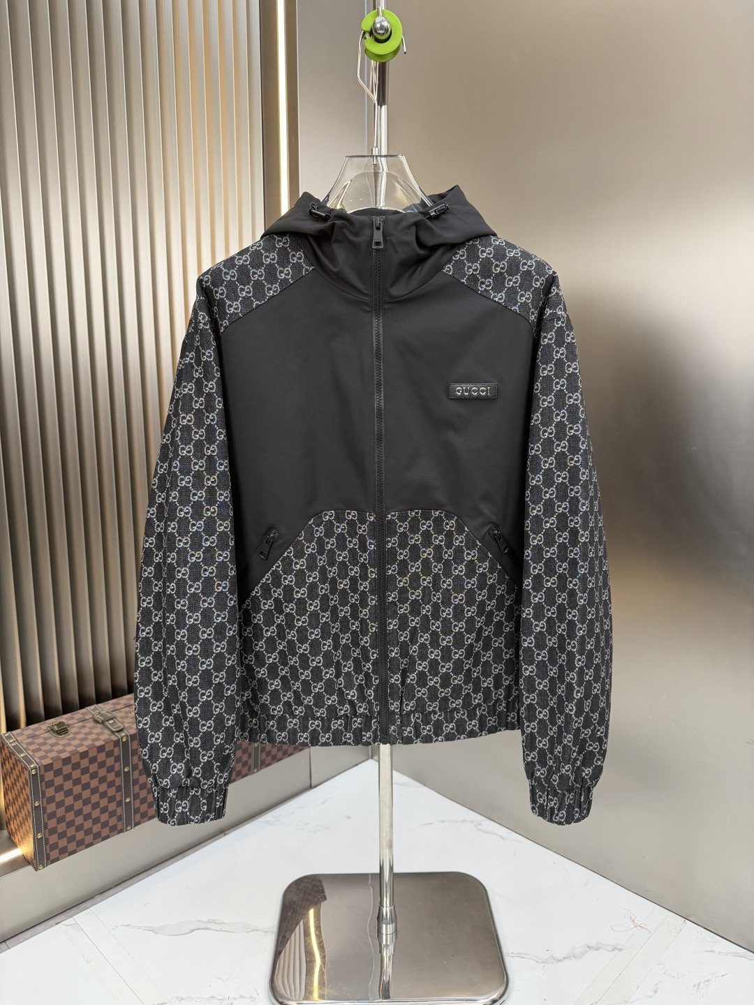 2026 Original Jacket Monogram Panel Hooded Jacket — hero